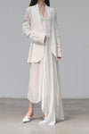 marc le bihan stitching kimono jacket 2201-E21 OFF WHITE